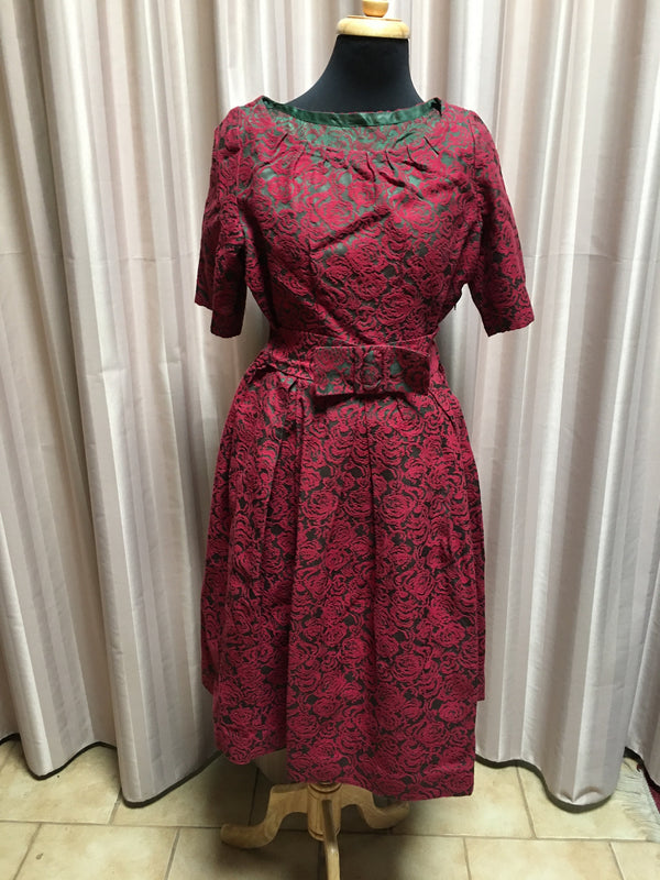 Vintage 50s Dress #C079 FREE AUS  POSTAGE