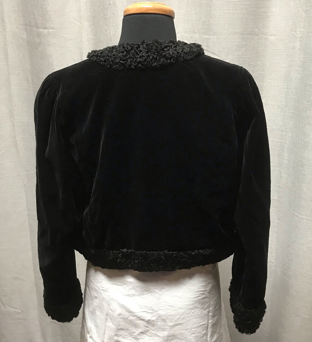 Vintage Velvet Bolero Jacket #C191  FREE AUS POSTAGE