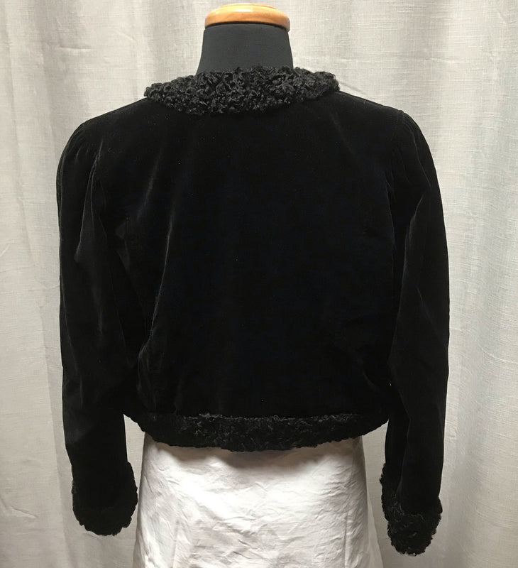 Vintage Velvet Bolero Jacket C191 FREE AUS POSTAGE Fossil