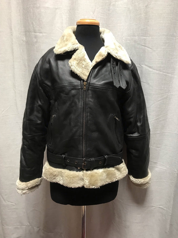 Vintage Leather Aviator Jacket #C192  FREE AUS POSTAGE