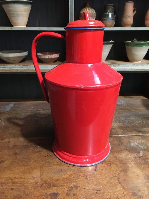 Vintage European Enamel  Water/Oil Jug  #2784