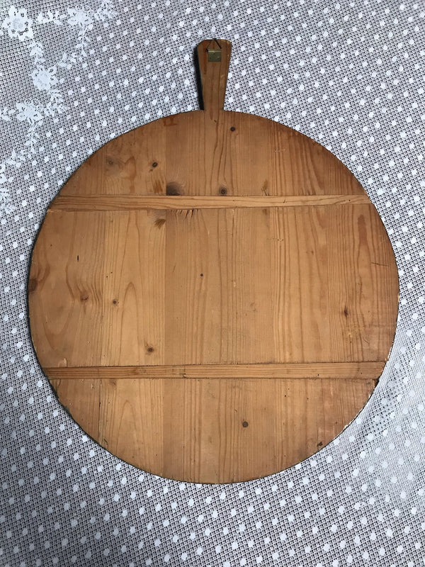 Vintage French Hand Painted Breadboard Board #3496 B  Byron