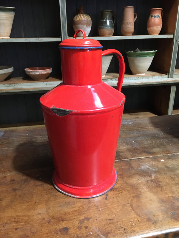 Vintage European Enamel  Water/Oil Jug  #2784