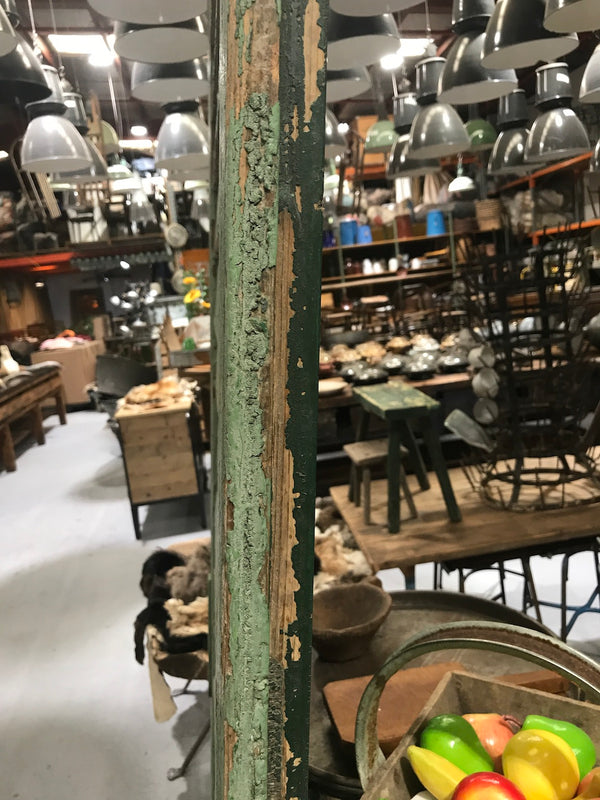 Vintage industrial wooden slat door #2202