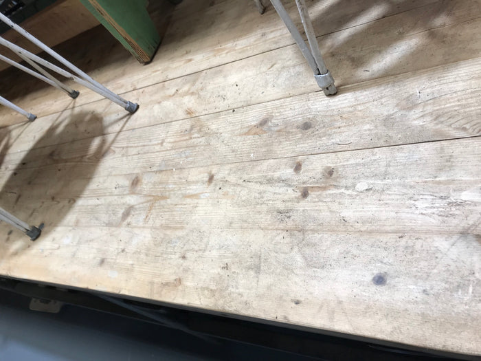 Vintage industrial European workbench table counter kitchen island 5.0 mt #2633