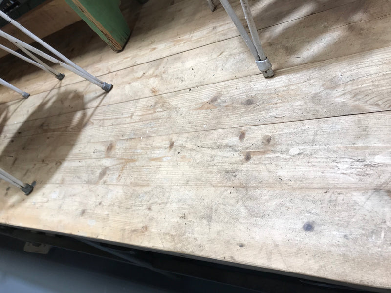 Vintage industrial European workbench table counter kitchen island 5.0 mt #2633