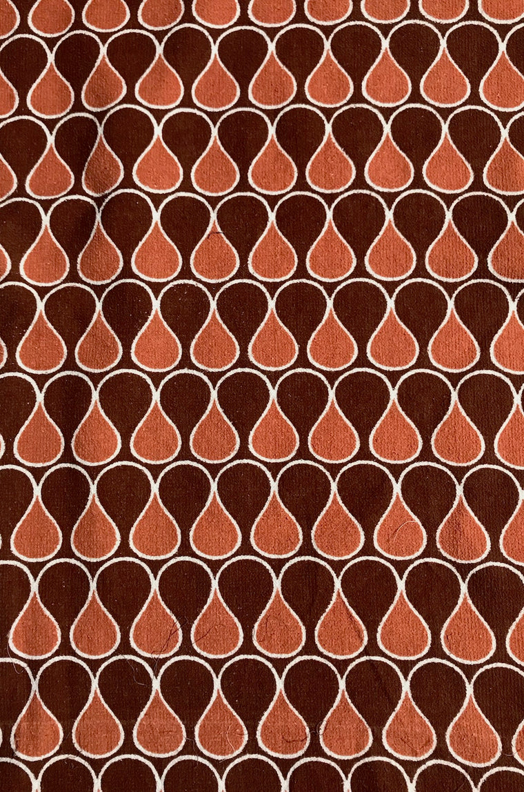 Vintage Terry Towelling Fabric   #F317  FREE AUS POSTAGE