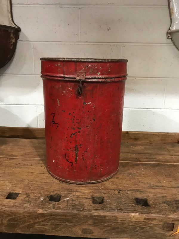 Vintage Metal Storage Bin #3524B