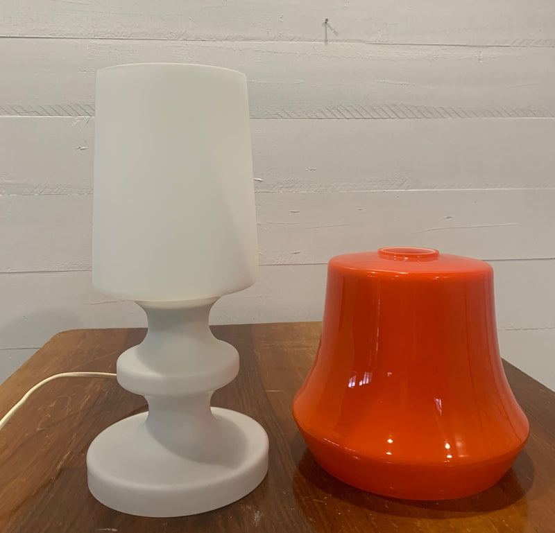 Mid Century  Stepan Tapery  Opaline Glass  Table  Lamp  #3843a  Byron