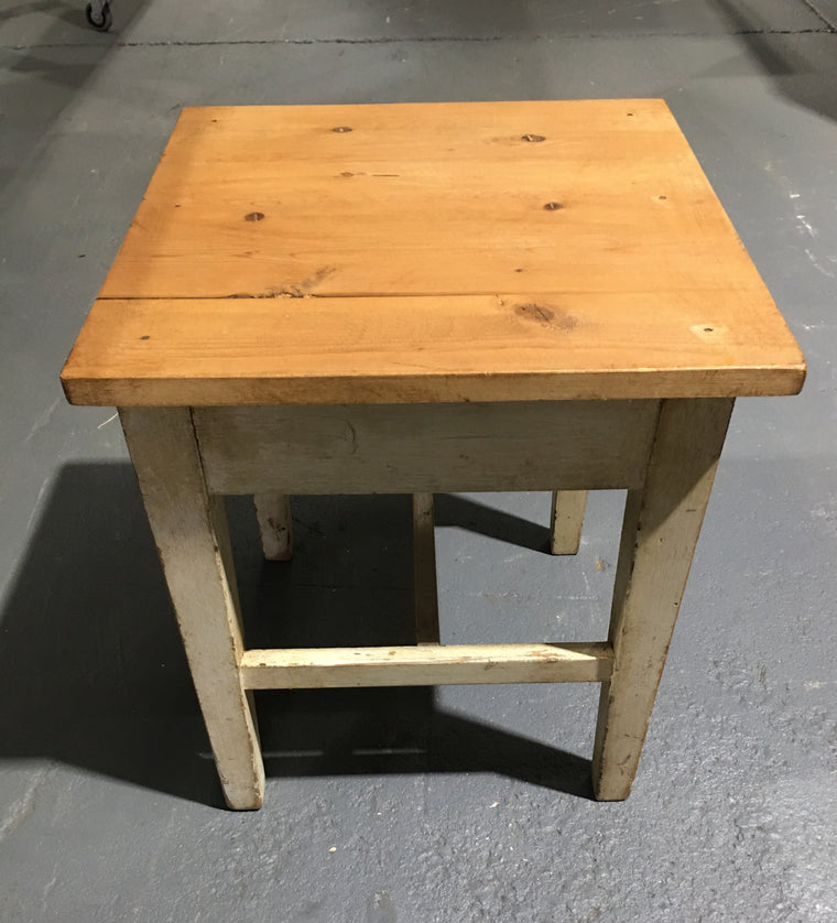 Vintage  European  Wooden Stool  #2908