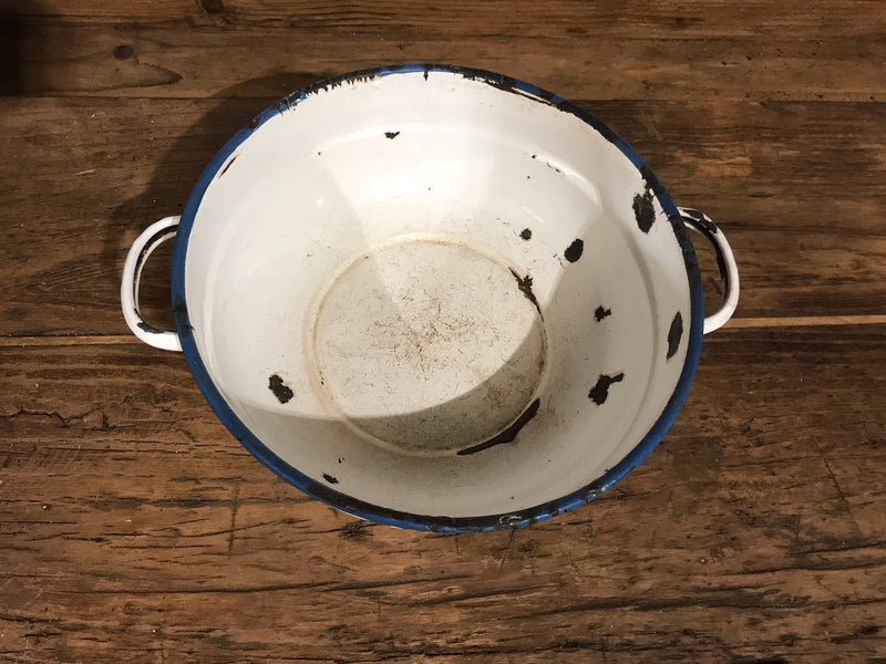 Vintage  European Enamel  Bowl  #3527A