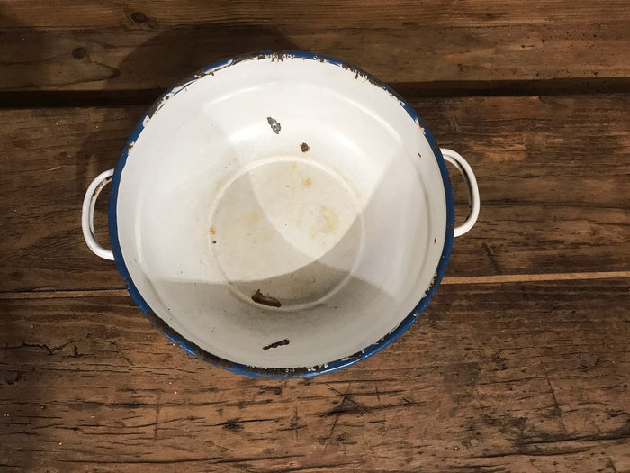 Vintage  European Enamel  Bowl  #3527C