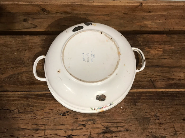 Vintage  European Enamel  Bowl  #3527C