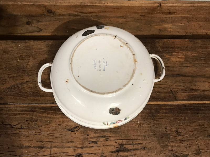 Vintage  European Enamel  Bowl  #3527C