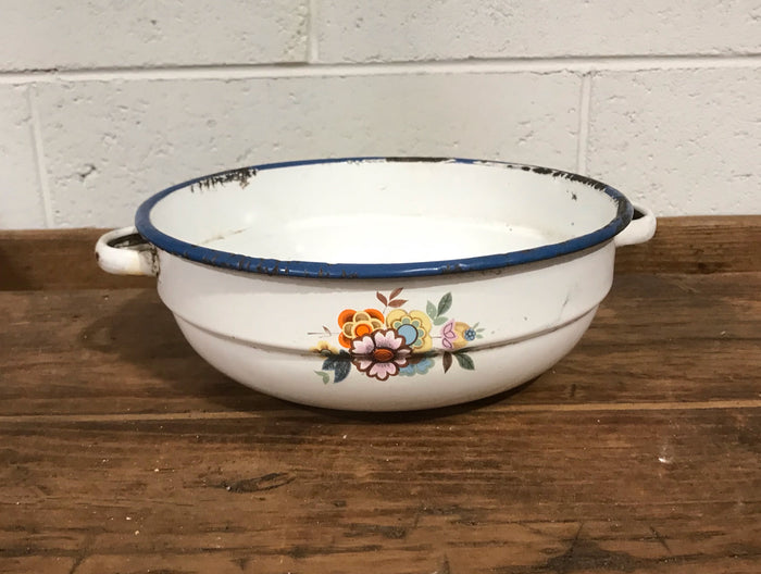 Vintage  European Enamel  Bowl  #3528A