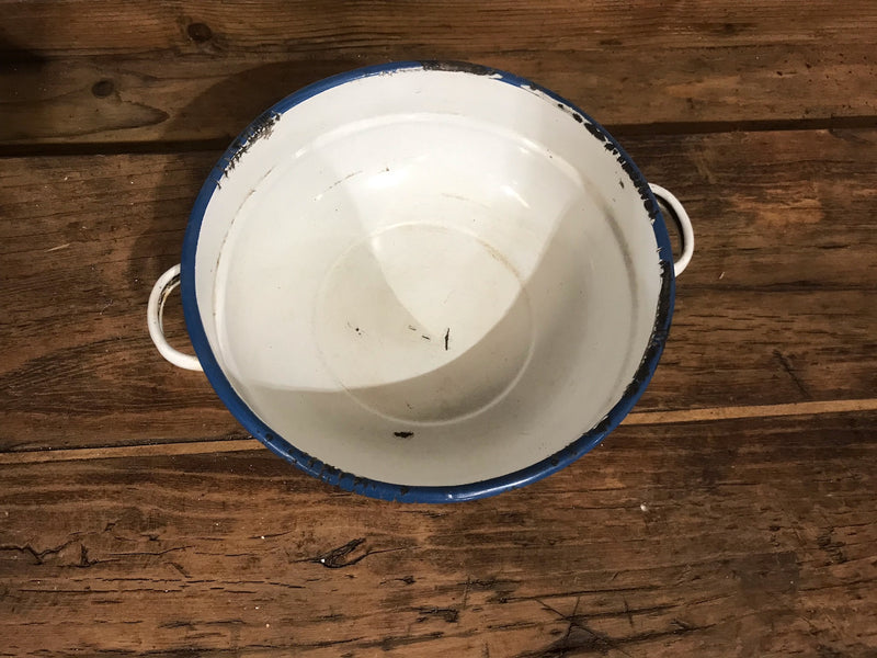 Vintage  European Enamel  Bowl  #3528A