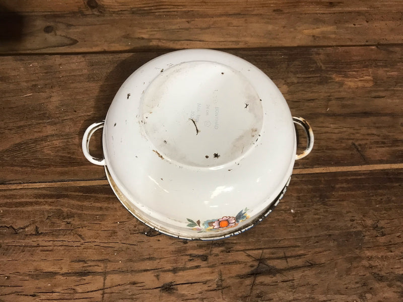 Vintage  European Enamel  Bowl  #3528A