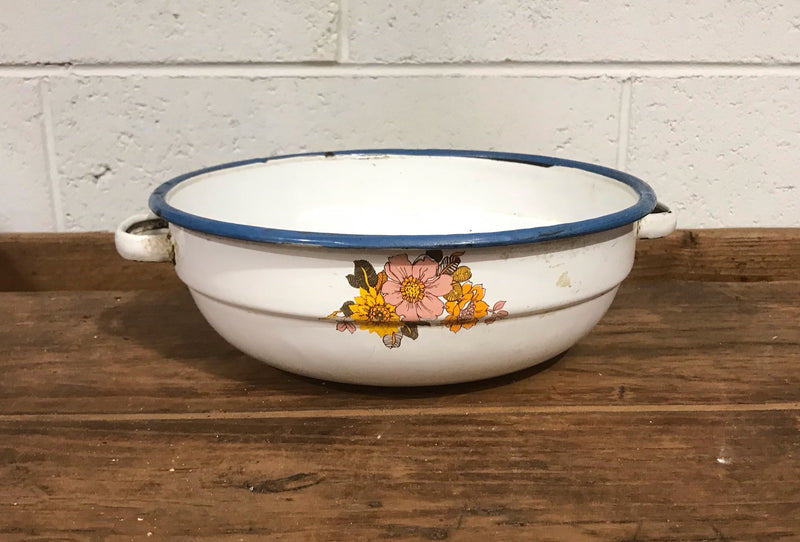 Vintage  European Enamel  Bowl  #3528B