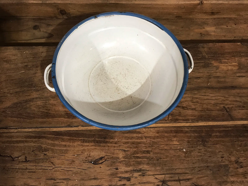 Vintage  European Enamel  Bowl  #3528B