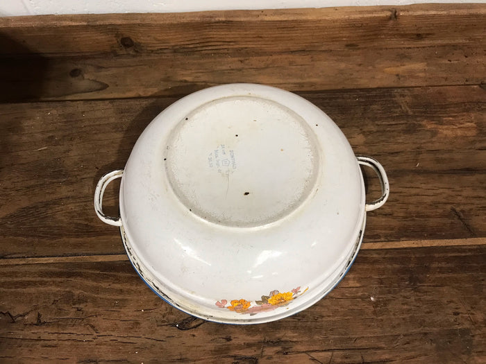 Vintage  European Enamel  Bowl  #3528B