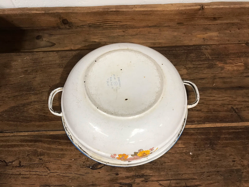 Vintage  European Enamel  Bowl  #3528B