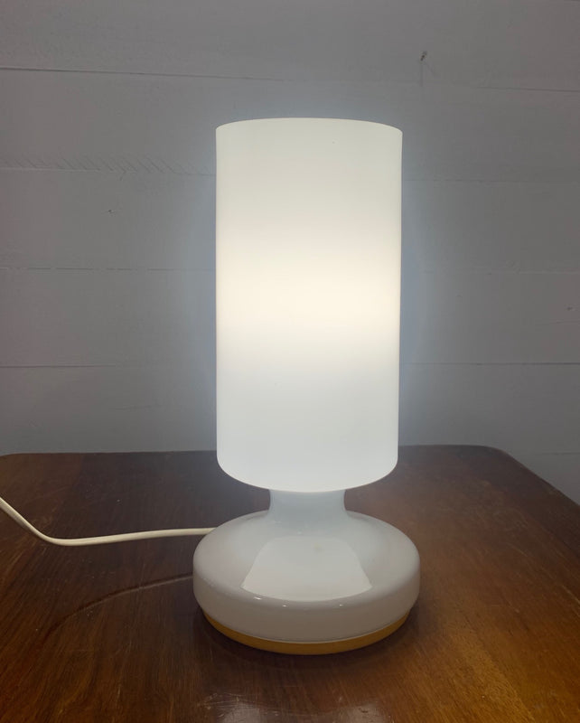 Mid Century  Stepan Tapery  Opaline Glass  Table  Lamp  #3845  Byron