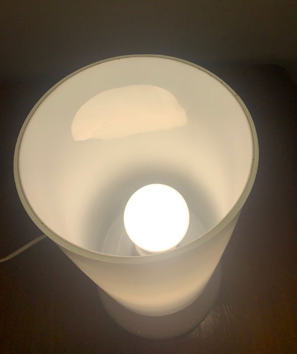 Mid Century  Stepan Tapery  Opaline Glass  Table  Lamp  #3845  Byron