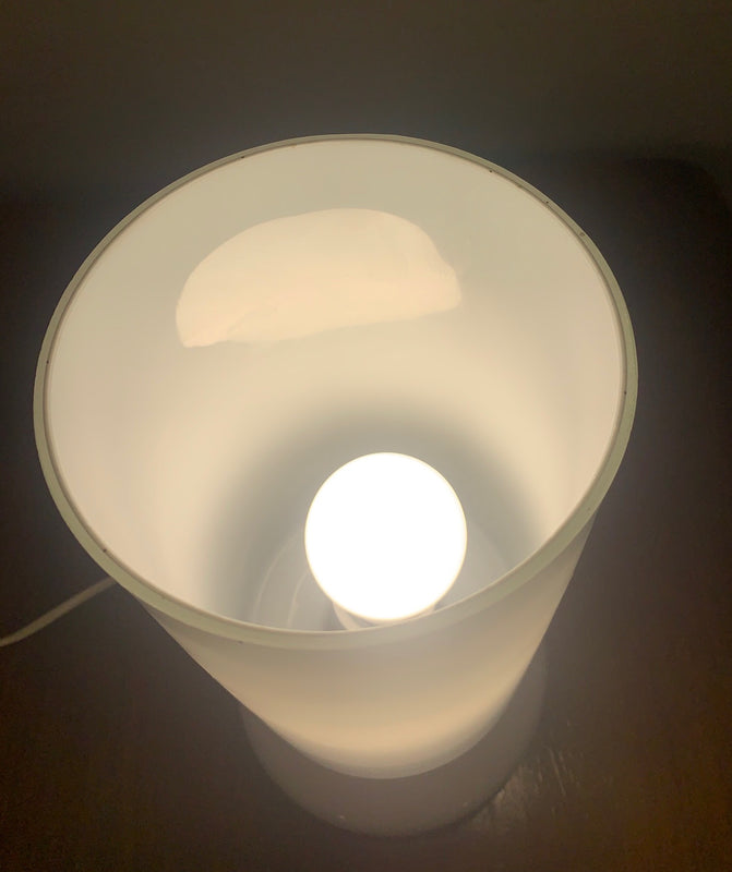 Mid Century  Stepan Tapery  Opaline Glass  Table  Lamp  #3845  Byron