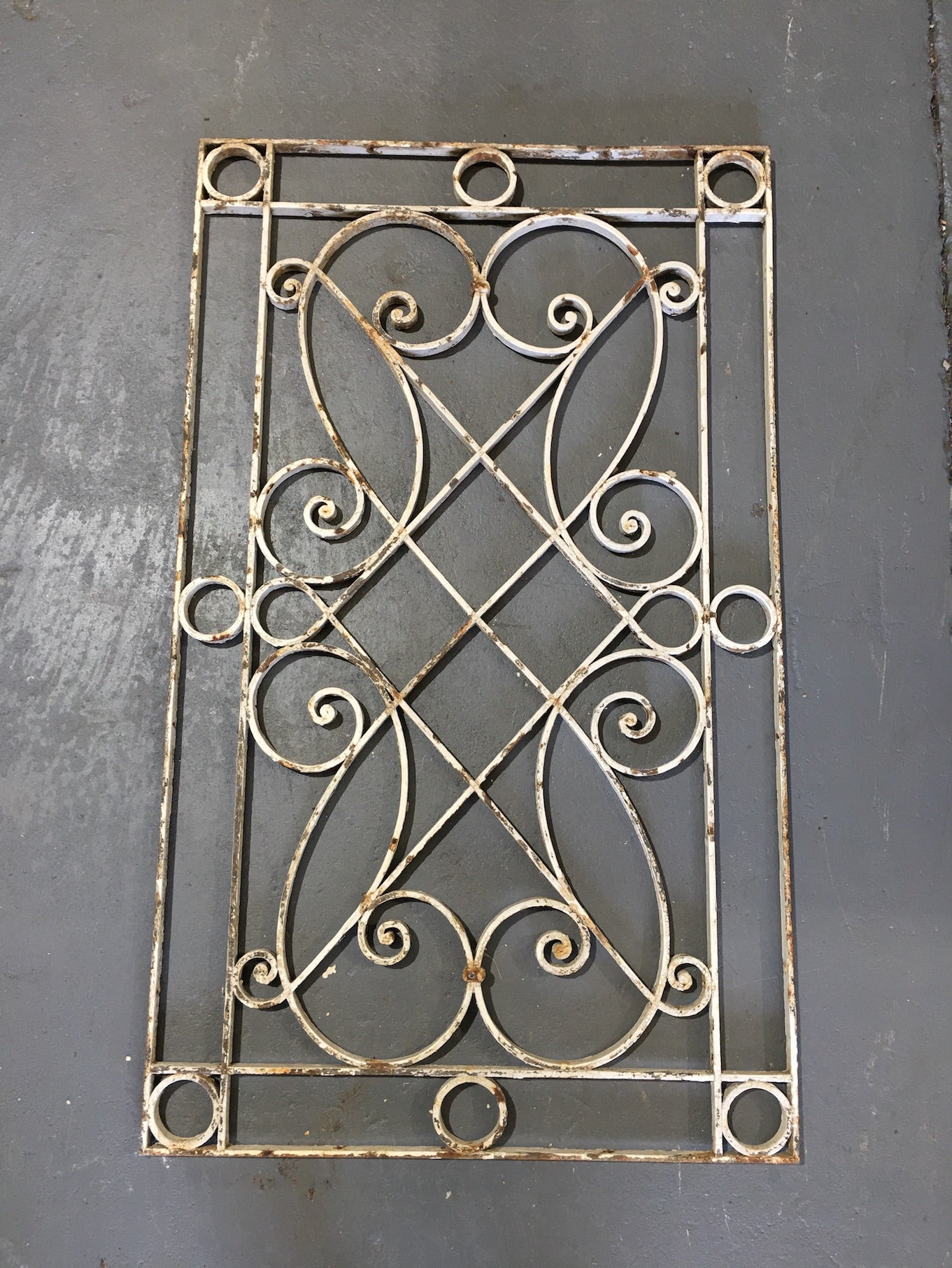 Vintage  European  Wrought-Iron Panel #2923