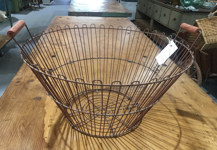 Vintage European Potato Picking Basket  #2937-4