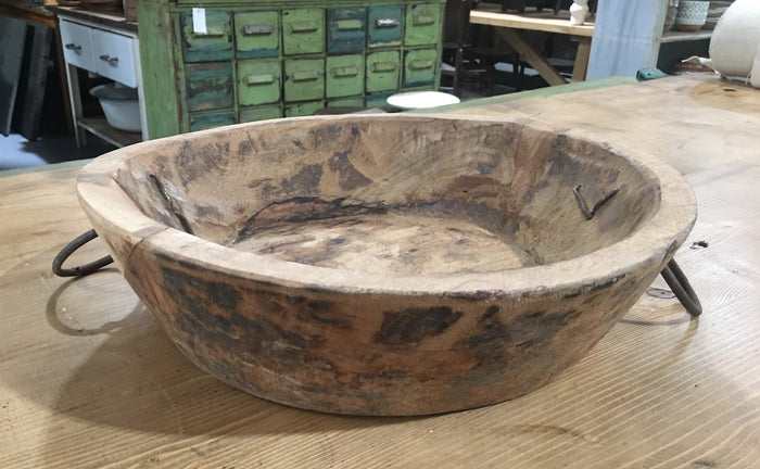 Vintage European Wooden  Bowl  #2939