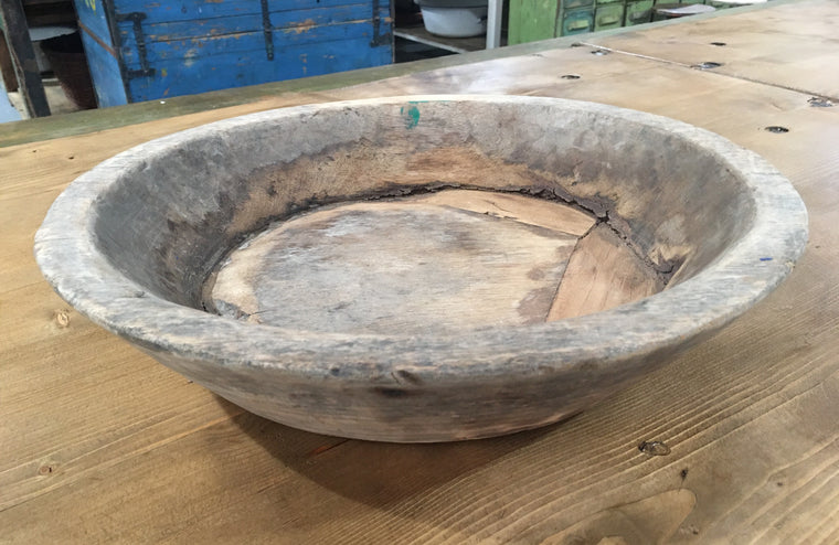 Vintage European Wooden  Bowl  #2944