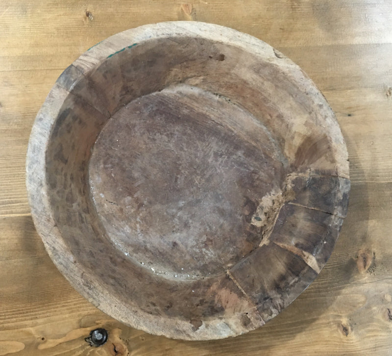 Vintage European Wooden  Bowl  #2945