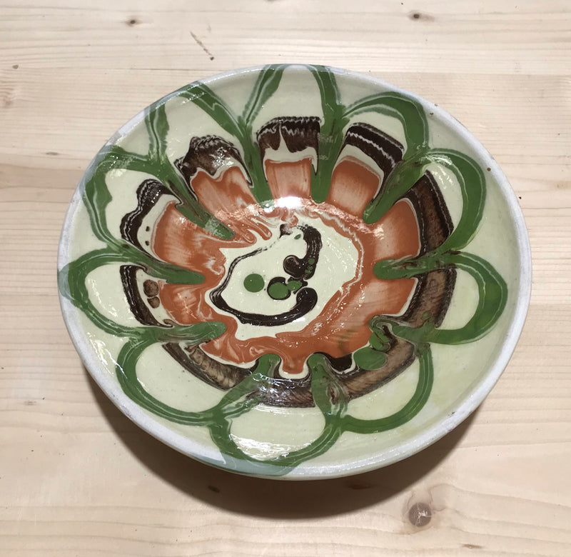 Old  Hungarian Terracotta Bowl #3532A