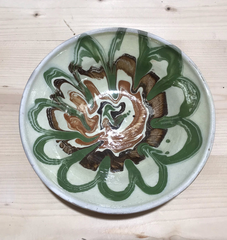 Old  Hungarian Terracotta Bowl #3532B