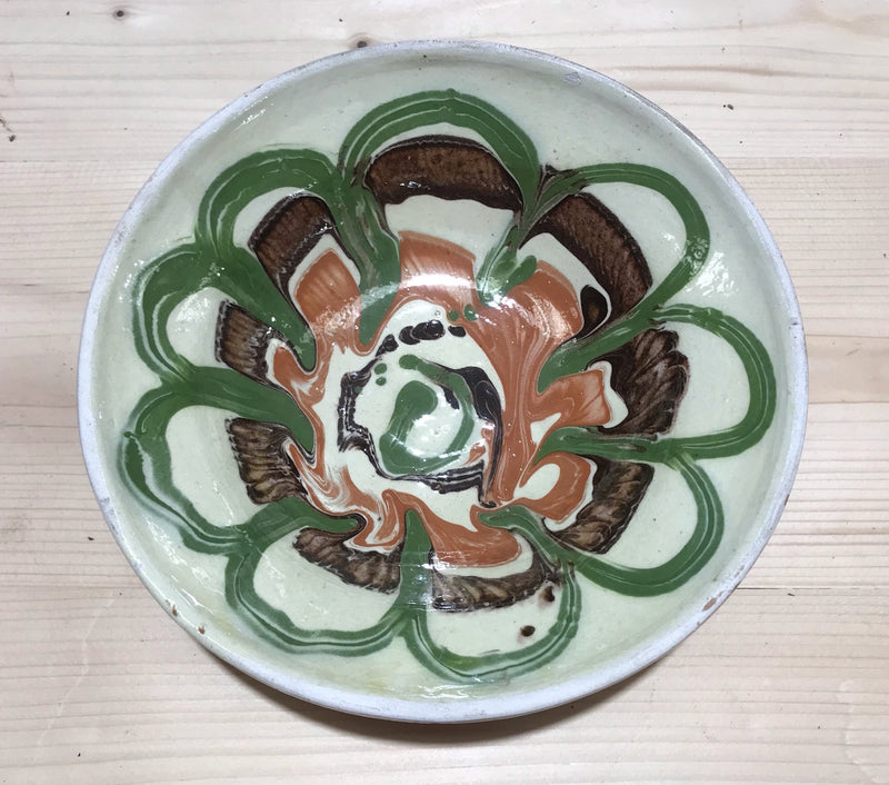 Old  Hungarian Terracotta Bowl #3532D