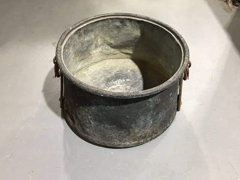 Vintage Turkish Copper Cauldron  #2965