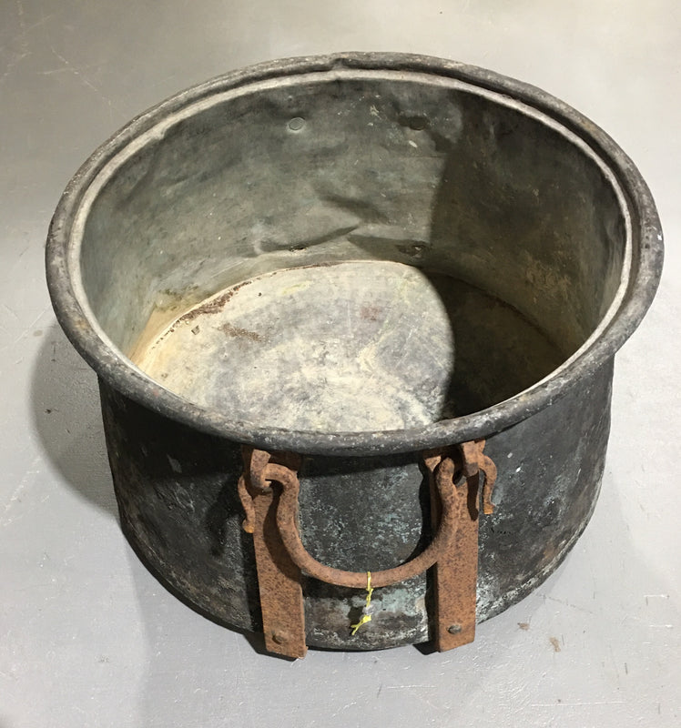 Vintage Turkish Copper Cauldron  #2965