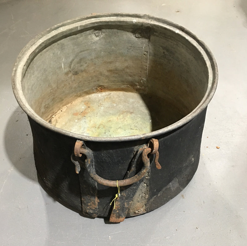 Vintage Turkish Copper Cauldron  #2968