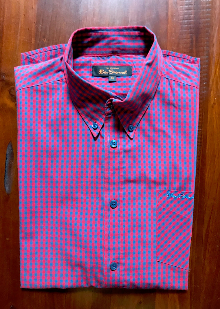 Ben Sherman Short Sleeve Shirt  #C269 FREE AUS POSTAGE
