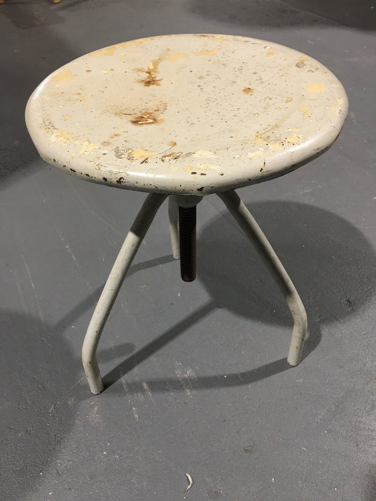 Vintage  Dutch Hospital Stool Adjustable Hight  #2989