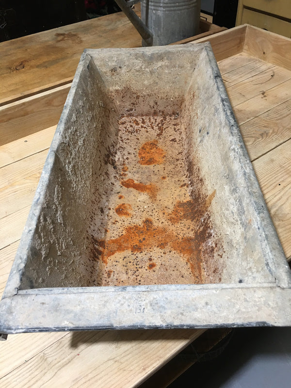 Vintage European 1940s Galvanized Wash Tub #2994 (3)