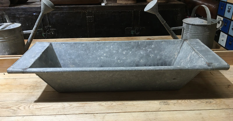 Vintage European 1940s Galvanized Wash Tub #2995 (3)