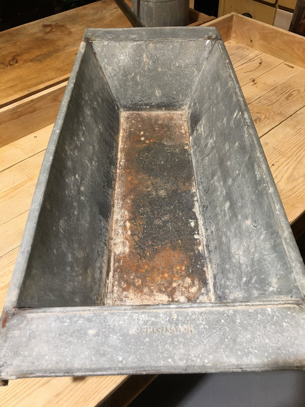 Vintage European 1940s Galvanized Wash Tub #2995 (3)