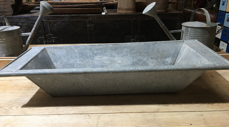 Vintage European 1940s Galvanized Wash Tub #2995 (6)