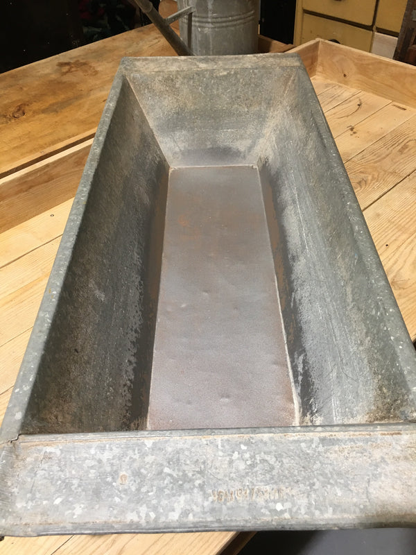 Vintage European 1940s Galvanized Wash Tub #2995 (8)