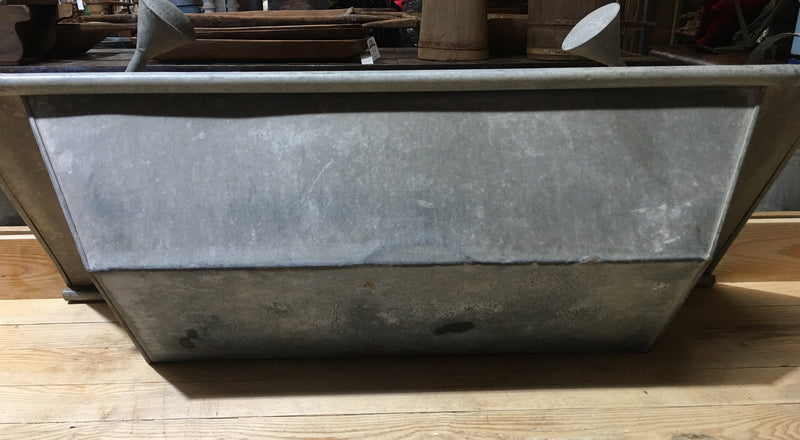 Vintage European 1940s Galvanized Wash Tub #B2995 (10) Byron