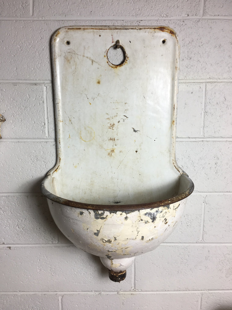 Vintage European Cast Iron Wall Fountain #2997 (2)