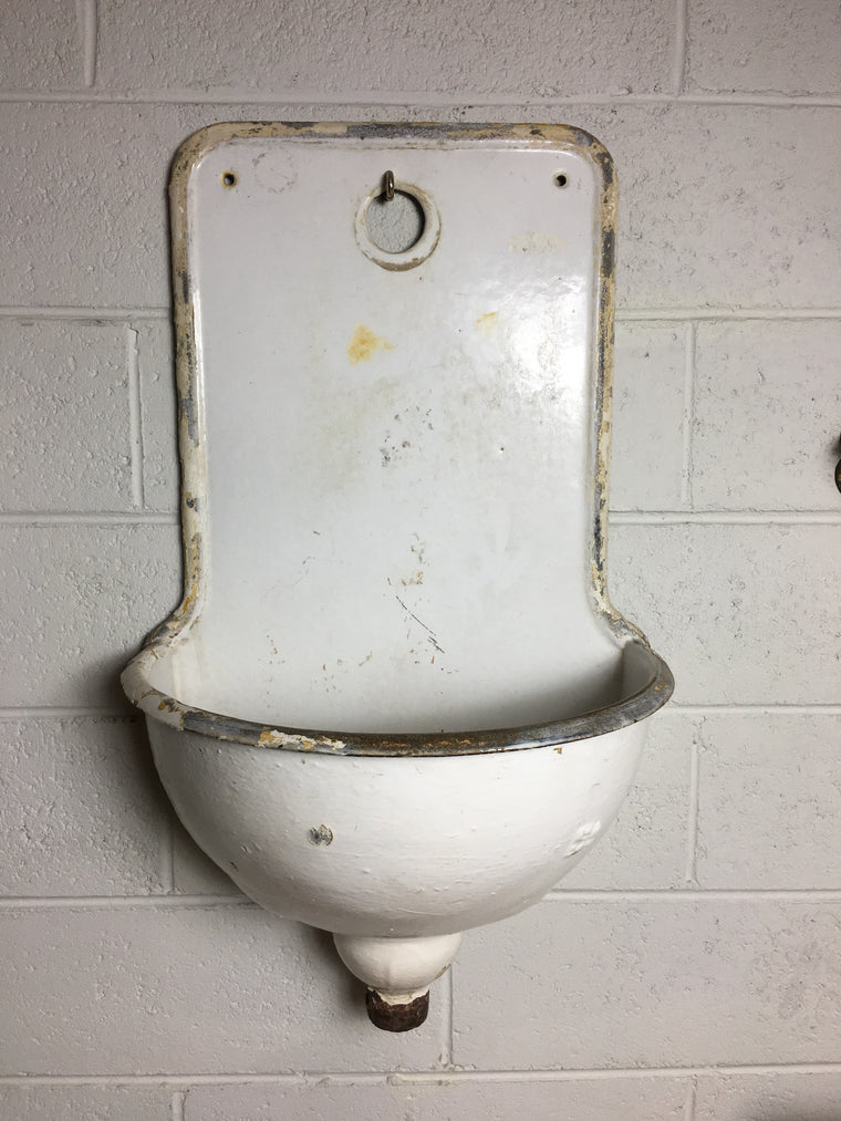 Vintage European Cast Iron Wall Fountain #2997 (3)