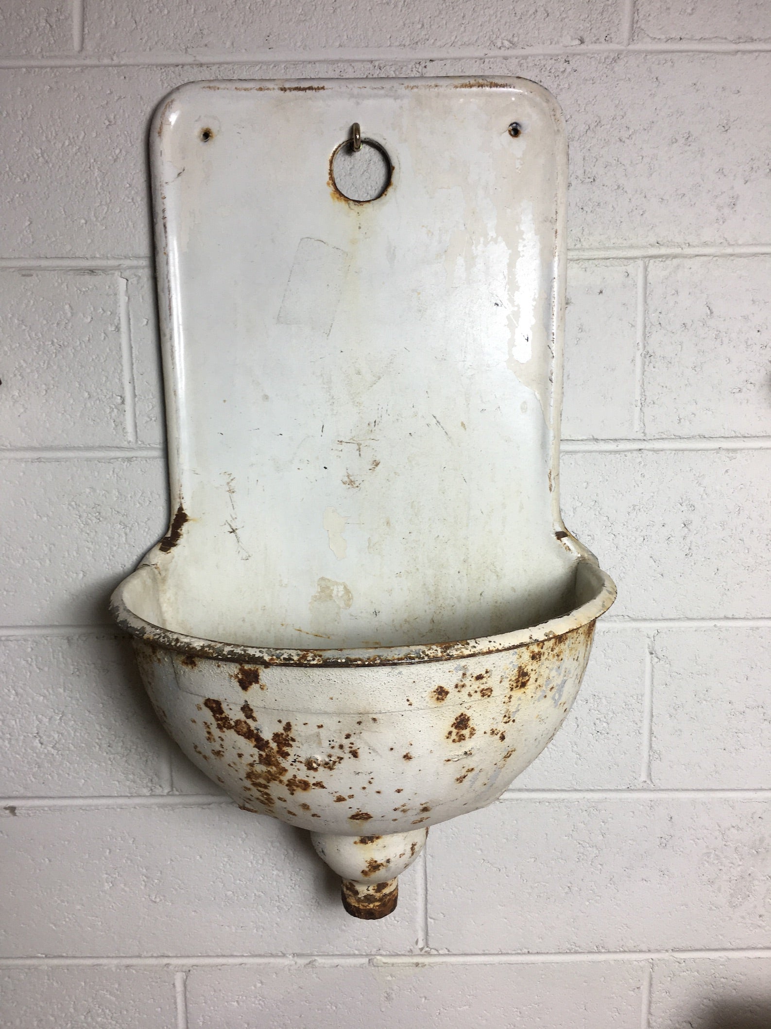 Vintage European Cast Iron Wall Fountain #2997 (5)